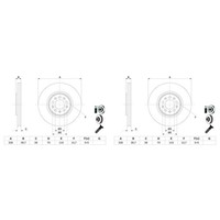 2X Bosch Bremsscheiben Ø330Mm Vorne Passend FüR Jeep Cherokee | 0 986 479 F66
