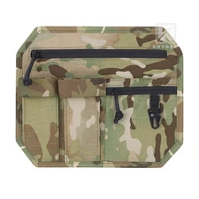 KRYDEX Tactical Organizer Panel Hook Backed Admin EDC Holder Lightweight MC Camo
