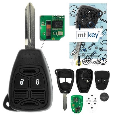 MTKEY Funk Schlüssel 2 Tasten 434MHZ für DODGE AVENGER CHARGER RAM NITRO CALIBER