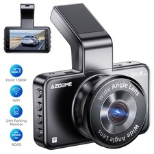 AZDOME 3" Dash Cam FHD 1080P WiFi ADAS Front Camera Parking Mode Night Vision