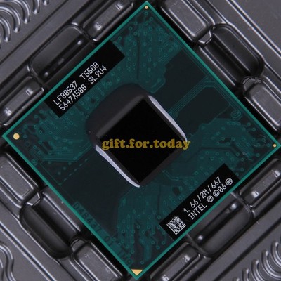 Original   Core 2 Duo T5500 1.66GHz Dual-Core (LF80537GF0282M) Processor CPU #zc