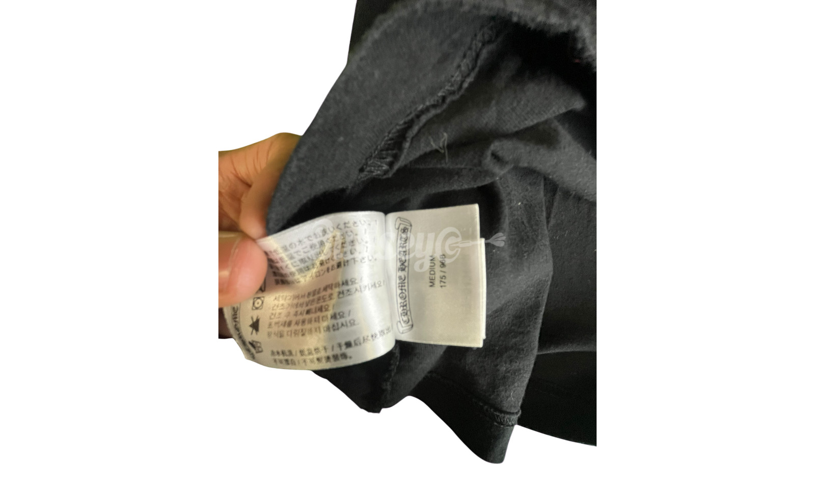 Chrome Hearts Neck Letter Yellow Black T-Shirt (PreOwned) thumbnail 6