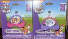 Nickelodeon Paw Patrol Pacifier 2 Pack Pink and Purple Girls NEW BPA FREE