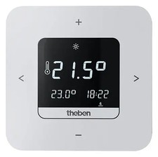 Theben RAMSES 811 top3 Digital-Uhrenthermostat Tages-/Wochenprogramm, Batterie,