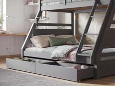 Flair Furnishings Ollie Triple Bunk Bed Grey Only Used at Grandma