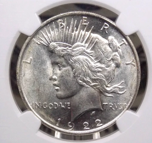 1922 "D" Peace SILVER Dollar $1 NGC MS63 #014 Unc BU Uncirculated ECC&C, Inc.