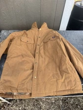 Dickies Insulated Heavy Duty Canvas Work Jacket Hoodie XXL Mens RN20697