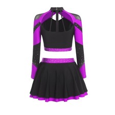 Women Uniform Halloween Outfits Cheerleading Dancewear Costume Set Festival