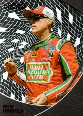 2022 Panini Chronicles CLEAR VISION RED #12 Kevin Harvick Serial # 81/100 HOF