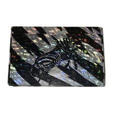 Vintage School Pencil Box Zebra Cracked Ice Made in USA General Box Company, EUC