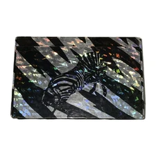 Vintage School Pencil Box Zebra Cracked Ice Made in USA General Box Company, EUC