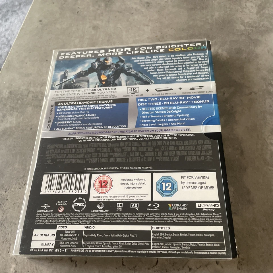 Pacific Rim Uprising / 4K UHD / Blu Ray / Steelbook - Image 2 of 2