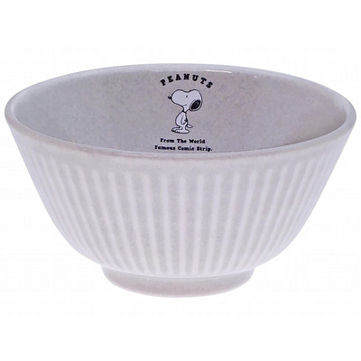 SNOOPY♥ライスボウル Peanuts Snoopy Rice Bowl Stone Gray 4.72×2.36in Kaneshotouki Japan
