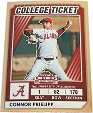 🔥2022 Elite Extra Edition College Tickets Optic #12 Connor Prielipp🔥
