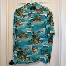 1950s Hawaiian Shirt Repro, Size M, Rayon, NOS, Never worn 