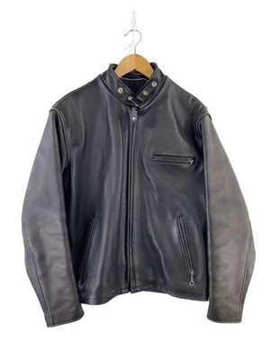 Chaqueta Schott Single Riders 42 cuero negro 641Q - Imagen 1 de 4