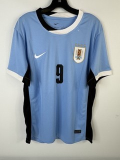 Nike Uruguay 2024 Copa America Home Jersey #9 Suarez Men Size M Soccer Shirt