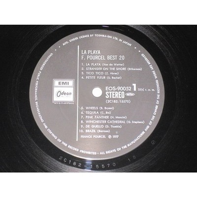 Franck Pourcel - La Playa / F.Pourcel Best 20 (Vinyl LP - 1977 - JP - Original)