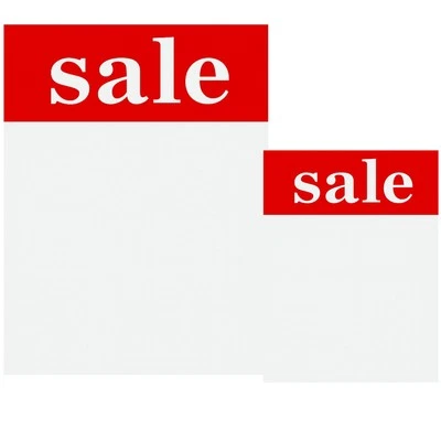MY SHOPFITTINGS LTD Large Sale Card A4, A5 Price Tickets Label Discount Shop Pricing Sign Tag UK