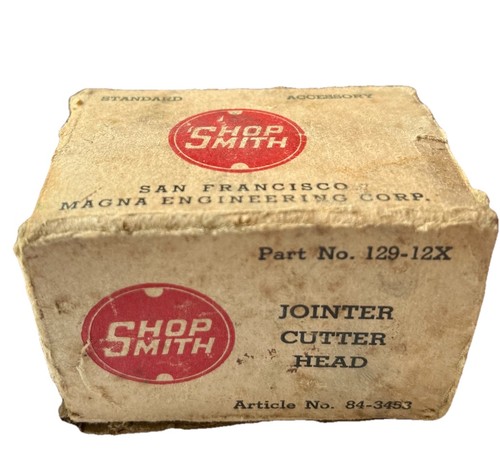 Shopsmith Jointer Cutter Head Three Blades, Part No. 129-12X