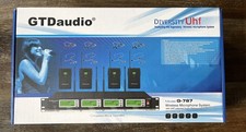 GTDaudio Wireless Microphone System UHF- 4 Lavaliere Mics W/Transmitters G-787L