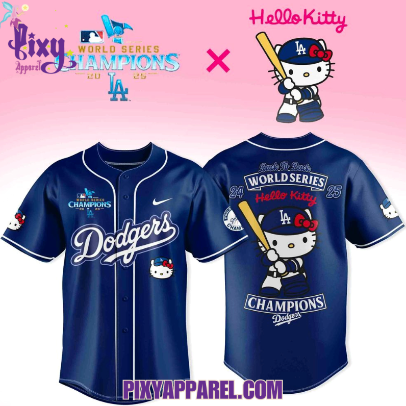 Hello Kitty x Dodgers 2025 Back to Back World Series Champions