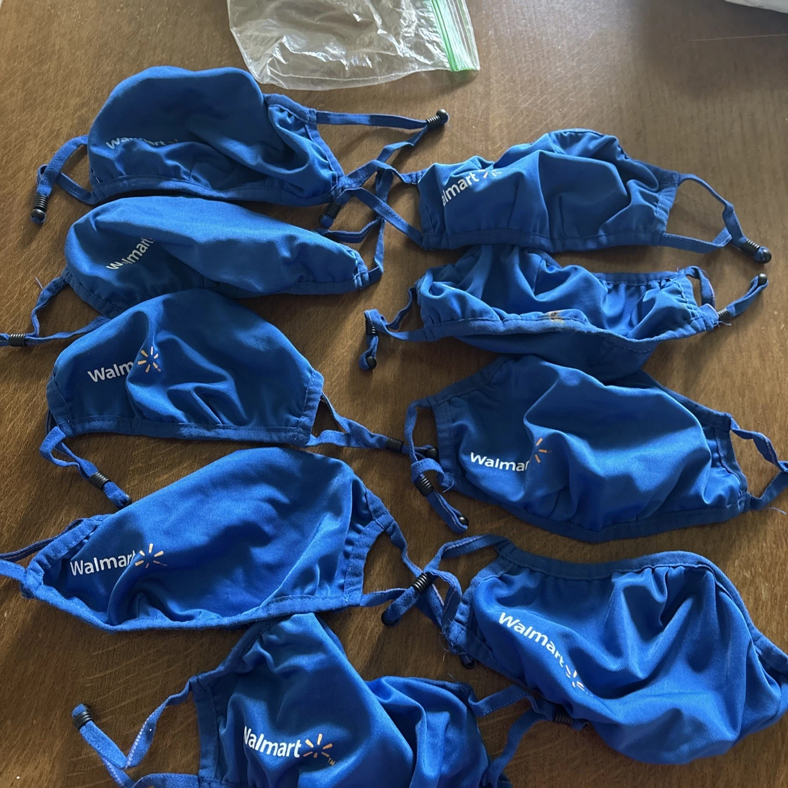 Official Walmart Reusable Washable Adjustable Filter Pocket Face Mask (used 9)