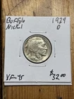 1929 D Denver Mint Buffalo Nickel - Low Mintage - Full Date- Full Horn - XF