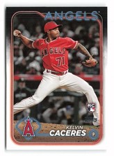 2024 Topps #680 Kelvin Caceres Rookie Los Angeles Angels RC