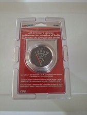 Car Quest 2 Mechanical Oil Pressure Gauge 0-100 Psi Chrome Bracket 81346 12v