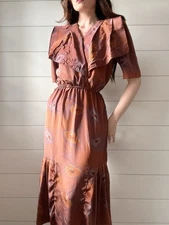 Vintage 1930s Inspired Dress Pencil Style Accent Lapels By Positive Influence 