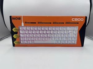 Nos C 800 Magnetic Hall Effect Mini Keyboard White New & Sealed (2405)