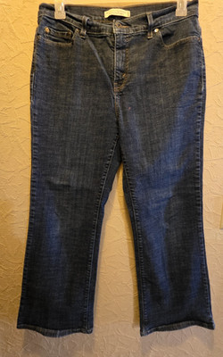 Levis 512 Jeans Womens 14S Short Blue Perfectly Slimming Boot Cut Mid Rise Denim
