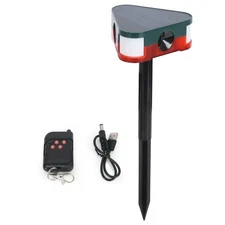 Solar Outdoor Motion Sensor Alarm with Upgraded 360° Motion Detector Alarm 129db