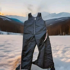 ✅VTG Stearns Insulated BLACK Bib Snowmobile Ice Fishing Outdoor Mens Super 50-52
