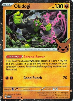 POKEMON Okidogi (Cosmos Holo) #111/167 Holo Trick or Trade 2024 NM
