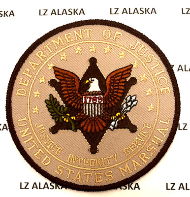 MARSHAL SERVICE 4'' LOGO SEAL PATCH (PD2) TAN & BROWN