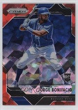 2017 Panini Chronicles Prizm Red Crystals Prizm 59/75 Jorge Bonifacio #16 fm0