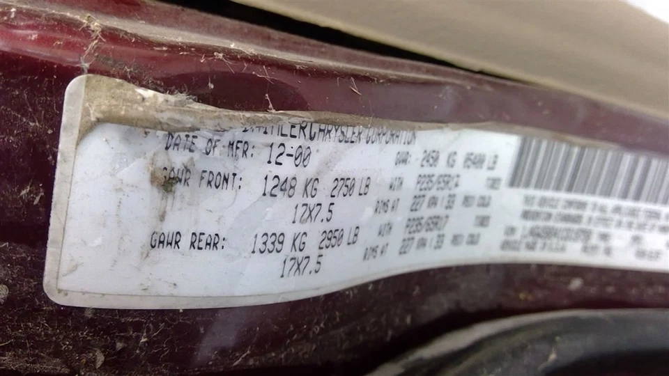 Seat Belt Front Bucket Seat Driver Retractor Fits 00-04 GRAND CHEROKEE 1699775 Foto 4 de 4