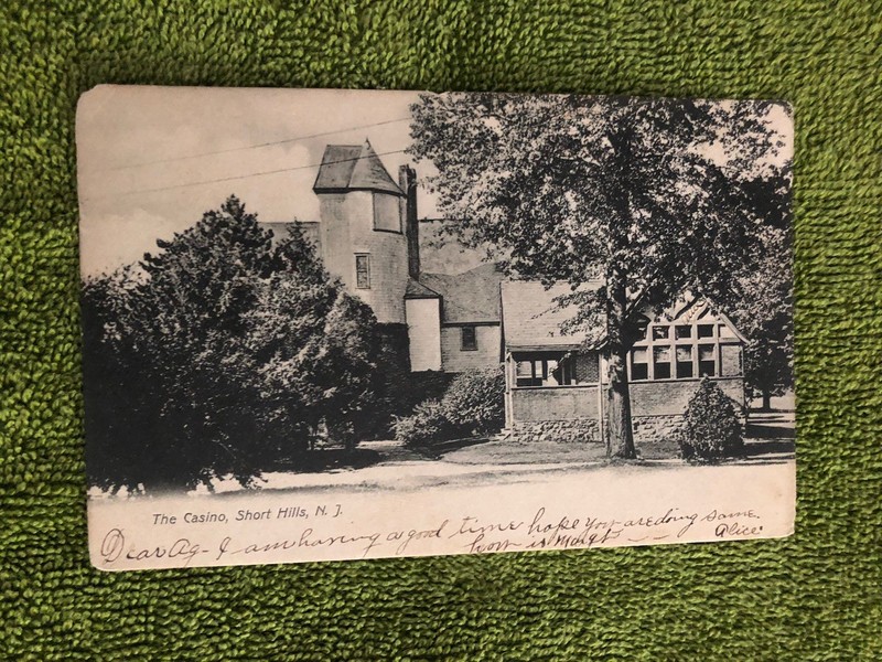 Vintage Postcard, The Casino, Short Hills, New Jersey, UDB