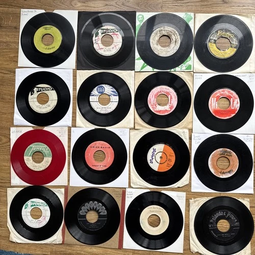 JOB LOT (A) 16 x 7” Singles REGGAE SKA PRINCE BUSTER  1960s 1970s Poor Condition