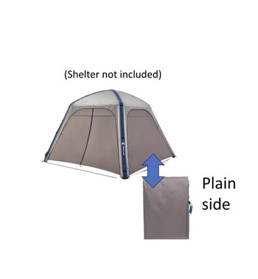 Eurohike Shelter Seitenwände Paneele Genus Luftschutz Camping grau NEU, KOSTENLOSER VERSAND