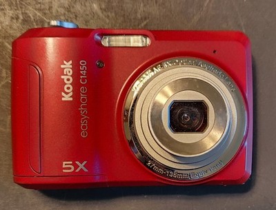 Kodak EasyShare C1450 14MP CCD 5x Optical Zoom Digital Camera Red