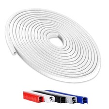 Winfort 16.5FT 5M Universal Car Door Edge Protector Guards, No 16.5Ft White