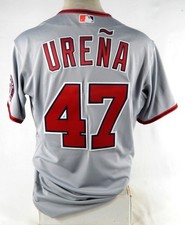 2022 Washington Nationals Richard Urena #47 Game Issued Grey Jersey 44 501