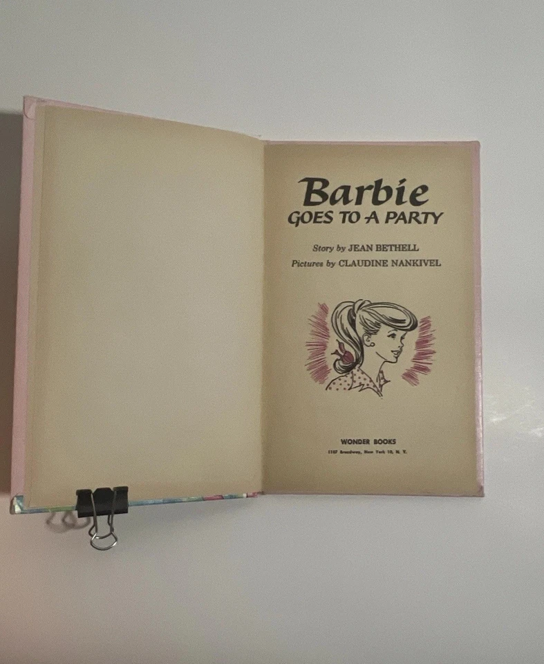 Barbie va a una fiesta de colección 1964 - Wonder Books fácil lector Foto 4 de 4