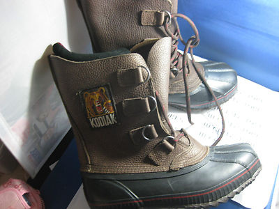 NIB NEW Kodiak Mens Boots VORTEX Size 418175 INSULATED -40F,BROWN BLACK 