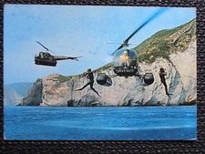 CARABINIERI SUBACQUEI ELICOTTERI POLIZIA POLICE DIVERS CARTOLINA RARA POSTCARD