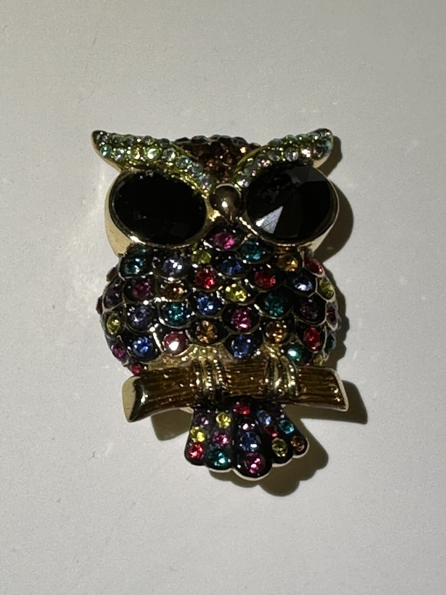Butler and Wilson LARGE Owl Brooch UK