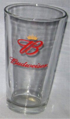 Budweiser Beer ''Crown'' Pint Beer Glass- St Louise, Mo